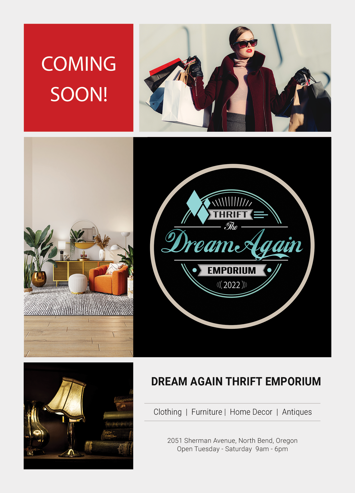 Dream Again Thrift Store Flyer
